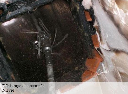 Débistrage de cheminée 58 Nièvre  HJ Ramonage