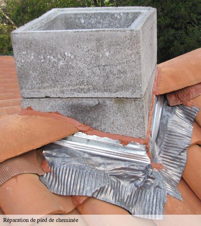 Réparation de pied de cheminée  hery-58800 HJ Ramonage