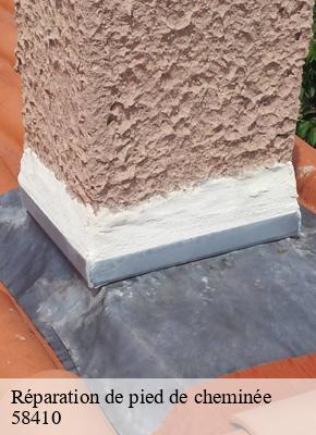 Réparation de pied de cheminée  menestreau-58410 HJ Ramonage
