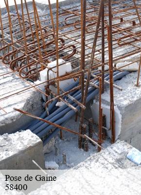 Pose de Gaine  chaulgnes-58400 HJ Ramonage