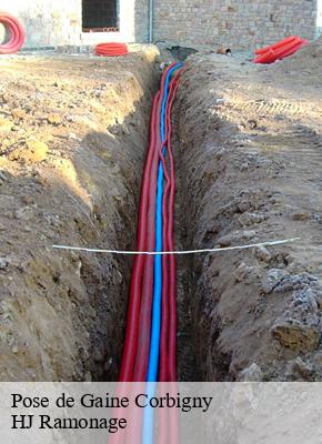 Pose de Gaine  corbigny-58800 HJ Ramonage