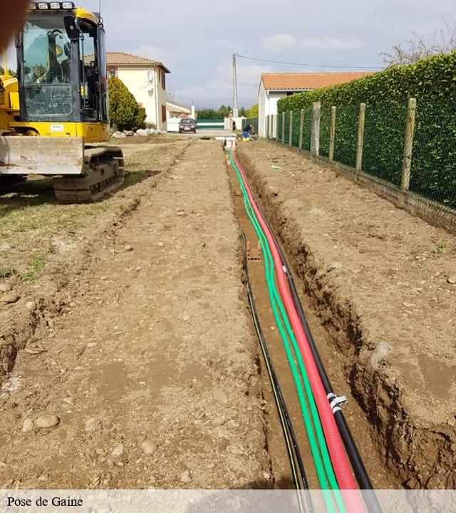 Pose de Gaine  hery-58800 HJ Ramonage