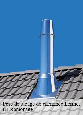 Pose de tubage de cheminée  lormes-58140 HJ Ramonage