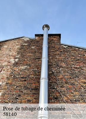 Pose de tubage de cheminée  lormes-58140 HJ Ramonage